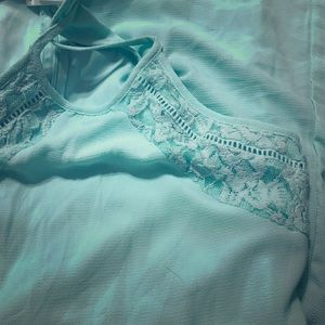 Sheer Xhiliration dress with lace detailing